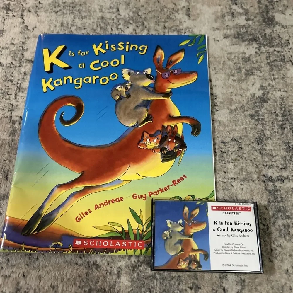 K Is for Kissing a Cool Kangaroo Paperback Giles Andreae Children’s Audio Tape